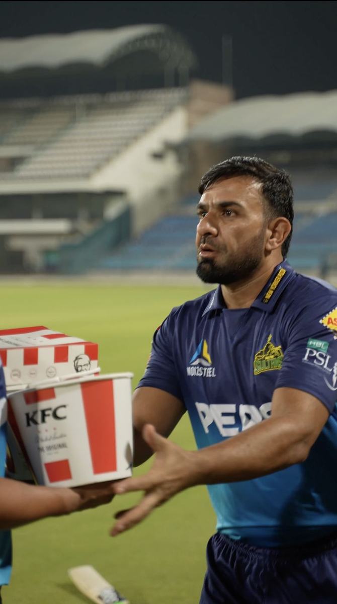 KFC x Multan Sultans (PSL X), PSL cricket campaign reels: still 4 from the project